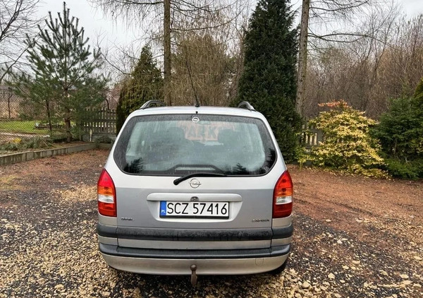 Opel Zafira cena 6250 przebieg: 313100, rok produkcji 2001 z Częstochowa małe 137